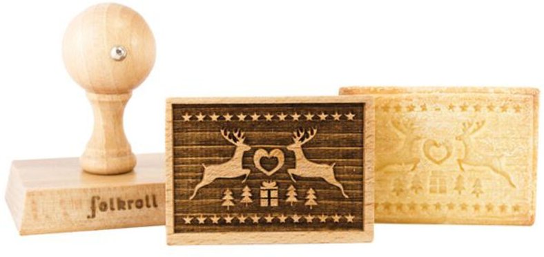 Biskuit-Block Rechteckig - Motiv Rennes & Herz - Patisse