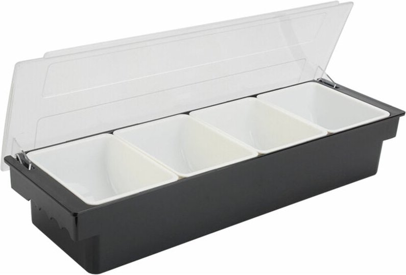 4 Kisten Gewürzbehälter Beilagenbehälter Zutatenbox Zutatenbehälter Obstkiste mit Deckel 501510cm