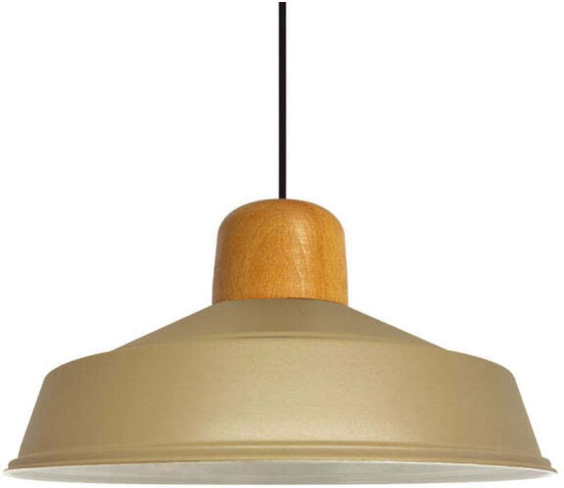 Handbemalte Industrielle Hängeleuchte aus Beige Metall – Vintage-Kronleuchter E27 Ø41 cm für Wohnzimmer, Schlafzimmer Od...