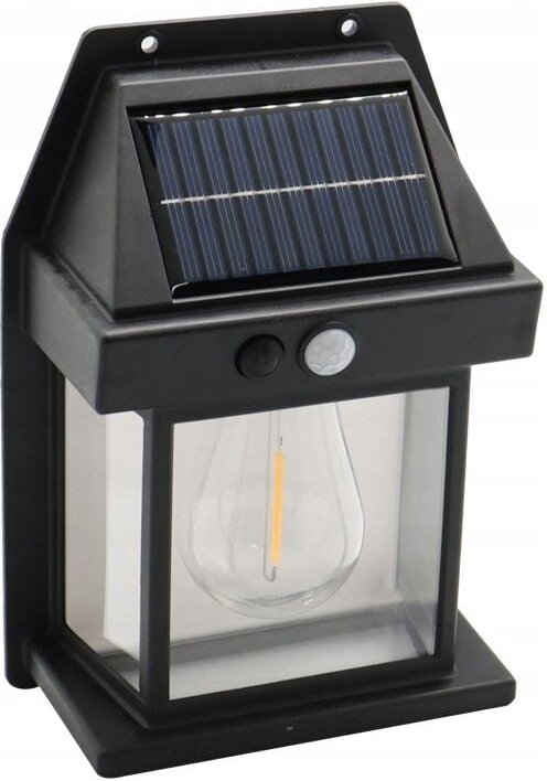 SOLAR GARTENLAMPE, TERRASSENWANDLEUCHTE, FASSADE, 1200mAh, IP65, 21cm