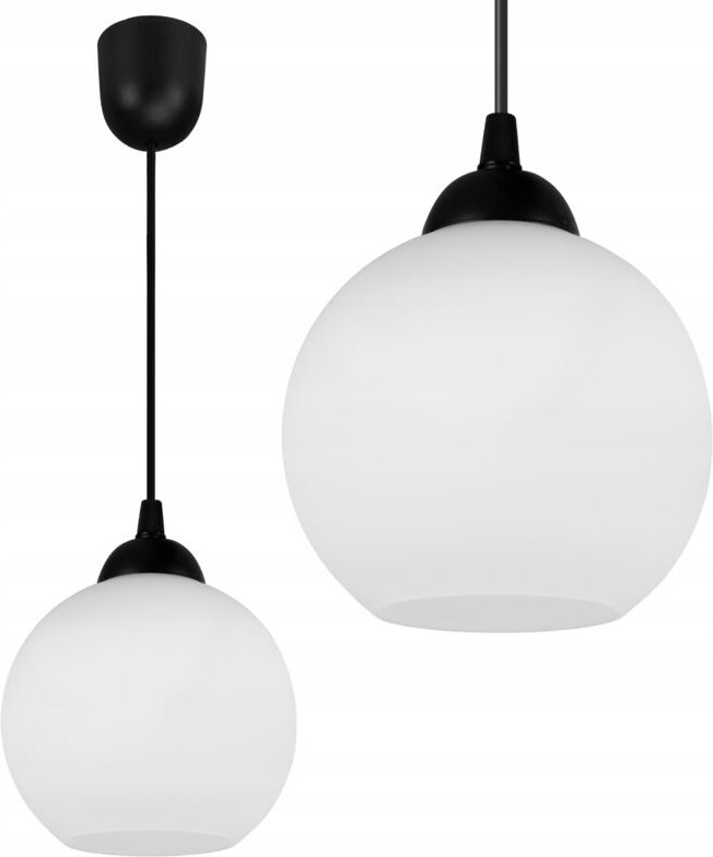 Klassische Metall-Hängelampe Mit Glasschirm