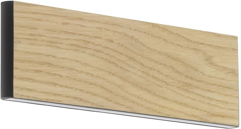 Led Wandlampe Climene, rechteckige Wandleuchte innen, Wandleuchter mit Up und Down Beleuchtung, Flurlampe aus hellem Hol...