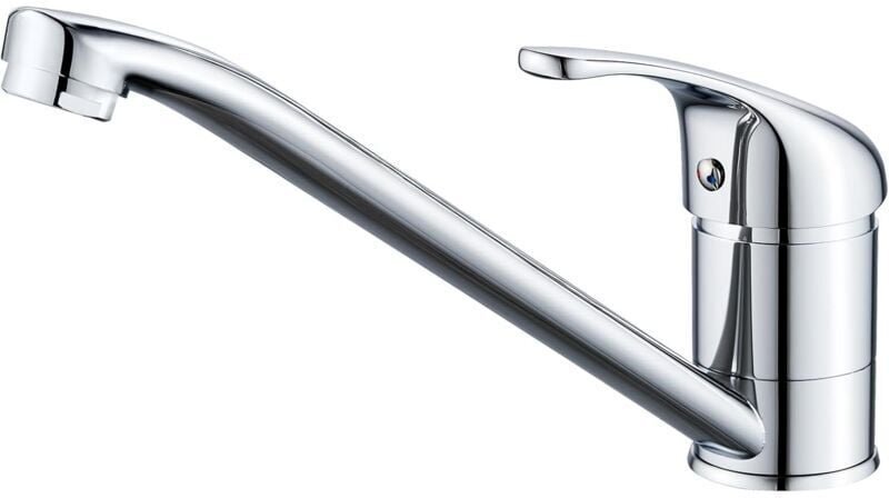 360° schwenkbarer Küchenmischhahn, Warm- und Kaltwasserregelung, Chrom