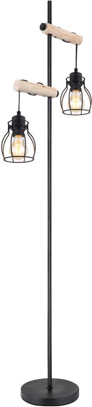 Stehlampe - Mina - schwarz - metall - E27 - 153260S - Globo