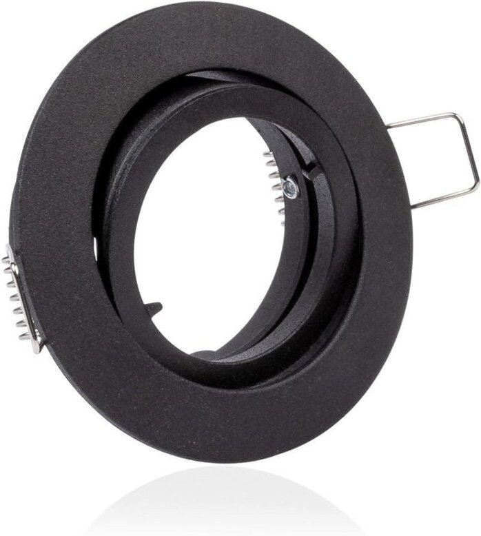 Einbaustrahler Rahmen rund schwenkbar Bajonettverschluss - Farbe: schwarz