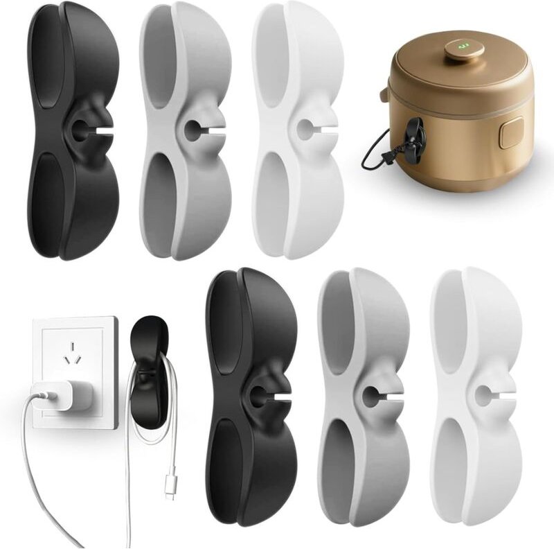 Kabelorganisatoren für Küchenmixer, 6-teiliges Kabelorganisator-Set, selbstklebend, Kabelorganisator für Küchenmixer, Ka...