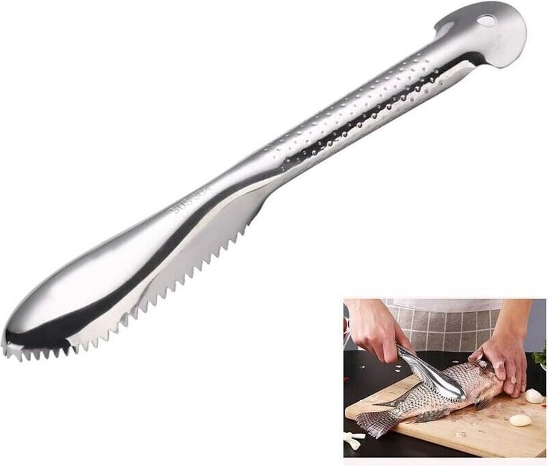 Forehill Fischschuppenschaber aus Edelstahl 304 (28,5 x 4 cm)