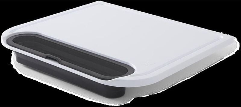 Schneidebrett mit Auffangbehälter zum Vorbereiten und Servieren - Weber