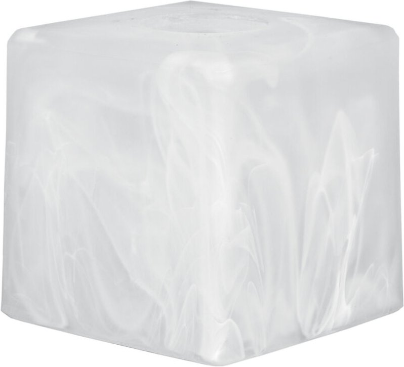 LAMPENSCHIRM eckig E27 Fassung FÜR LAMPEN 10x10 cm Glas