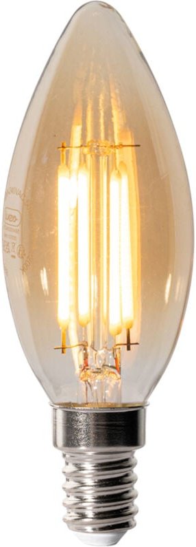 E14 Dimmbare LED-Glühbirne B35 Gold 4W 450 lm 2200K