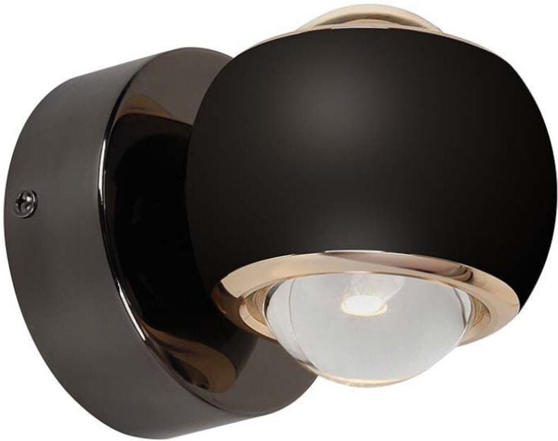 V-TAC 10W LED Wandleuchte mit doppeltem Lichtstrahl, Schwarz, Warmweiß