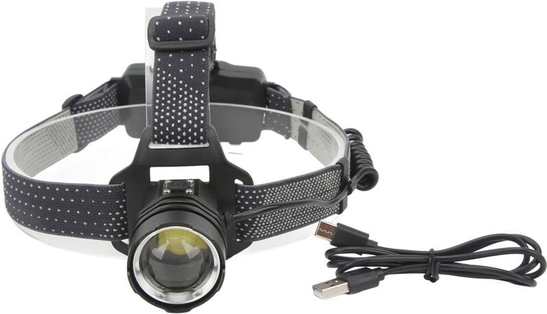 XHP160 LED-Stirnlampe, wiederaufladbar über USB-C, teleskopierbar, Zoomfunktion, leistungsstarke und helle Beleuchtung, ...
