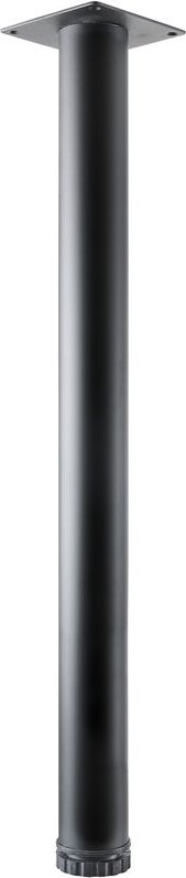 Tischbein Zela 6,0 x 70 cm Stahl schwarz - 1 Stück Tischbeine - Hettich