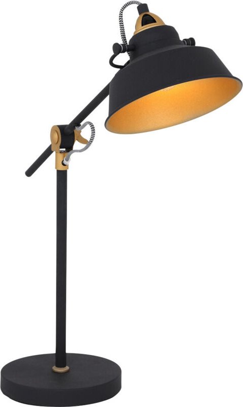 Mexlite - tischlampe - Nove - schwarz - metall - ø 18cm - E27 -