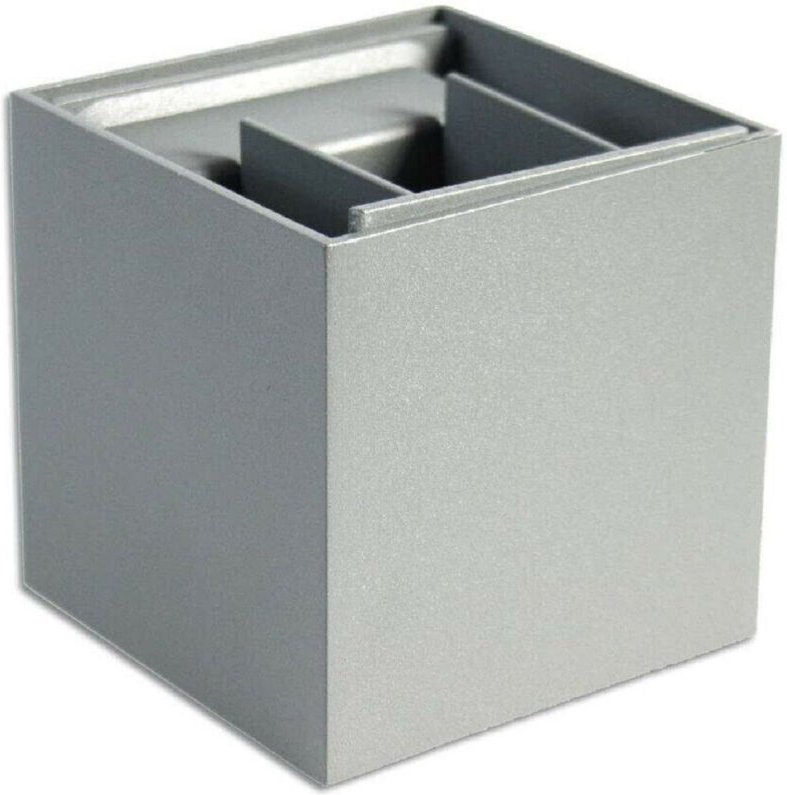 Trade Shop Traesio - Trade Shop - doppelemission led cob wandleuchte 12W aussenleuchte 4000K 3000K 6500K grau ES46 -