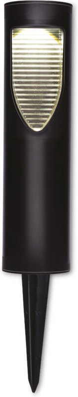 Grundig - LED-Solarleuchte warmweiß, mit Erdspieß, schwarz