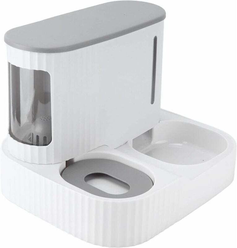 Automatischer Futterautomat für Haustiere, 2-in-1-Gerät für Hunde und Katzen, robust und langlebig, mit Futter- und Wass...