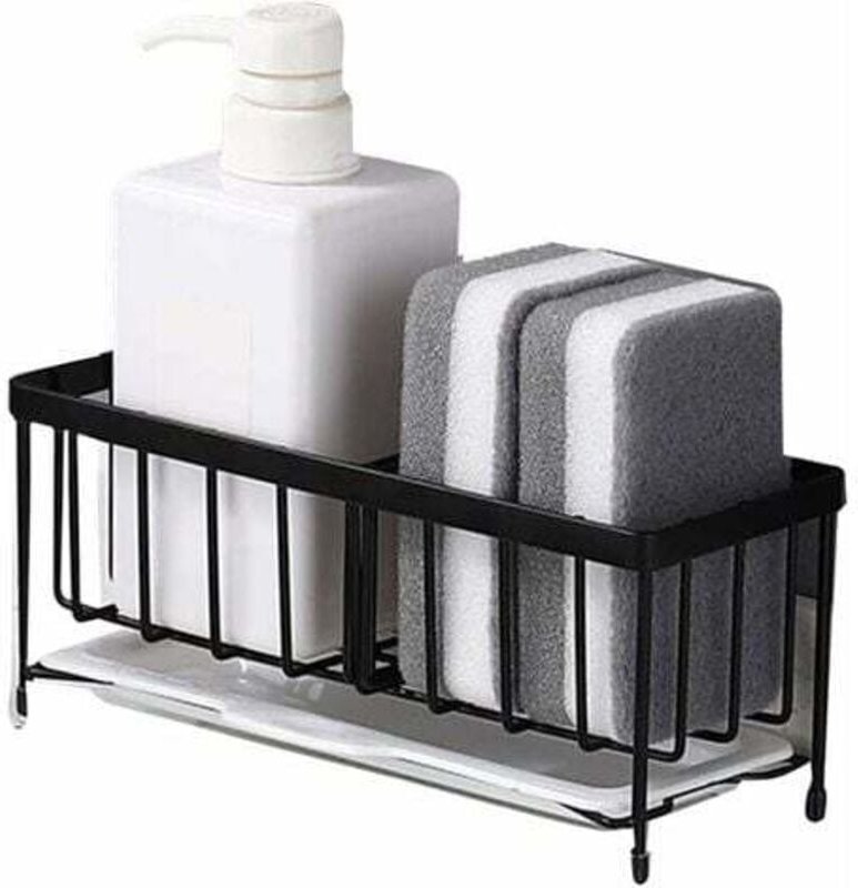 304 Edelstahl Spüle Arbeitsplatte Abflusskorb Stahl Schwamm Ball Lappen Lagerregal Küchenbedarf