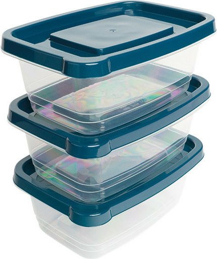 Michelino - Vorratsdosen Behälter Set Aufbewahrung 3tlg Set Lebensmittelbehälter Vorratsbehälter 1130ml