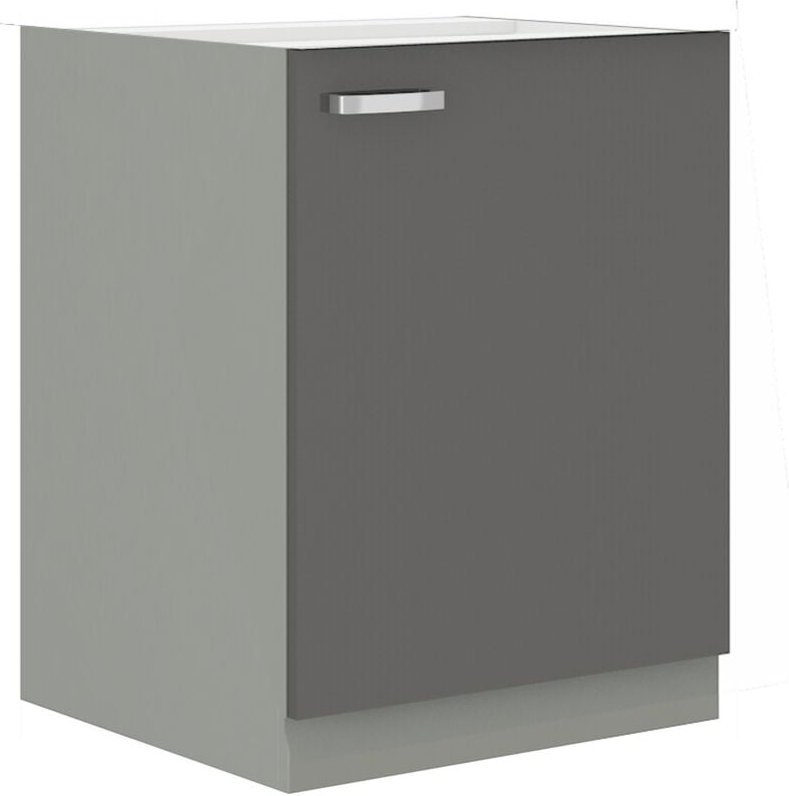 Küchen Preisbombe - Küchen Unterschrank 60 Hochglanz Grau Küchenzeile Küchenblock Küche Grey Bianca