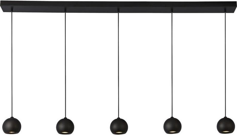 Searchlight Eindhoven 5-Licht-Matt-Schwarz-Stab-Anhänger