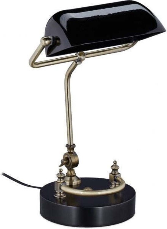 Schwarze bankerlampe