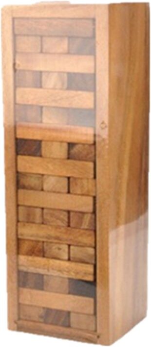 Tlily - Holz-Tumbling-Tower-Spiel – perfekt für Partyspiele, Outdoor-Spiele für Erwachsene und Familien, klassische Stap...