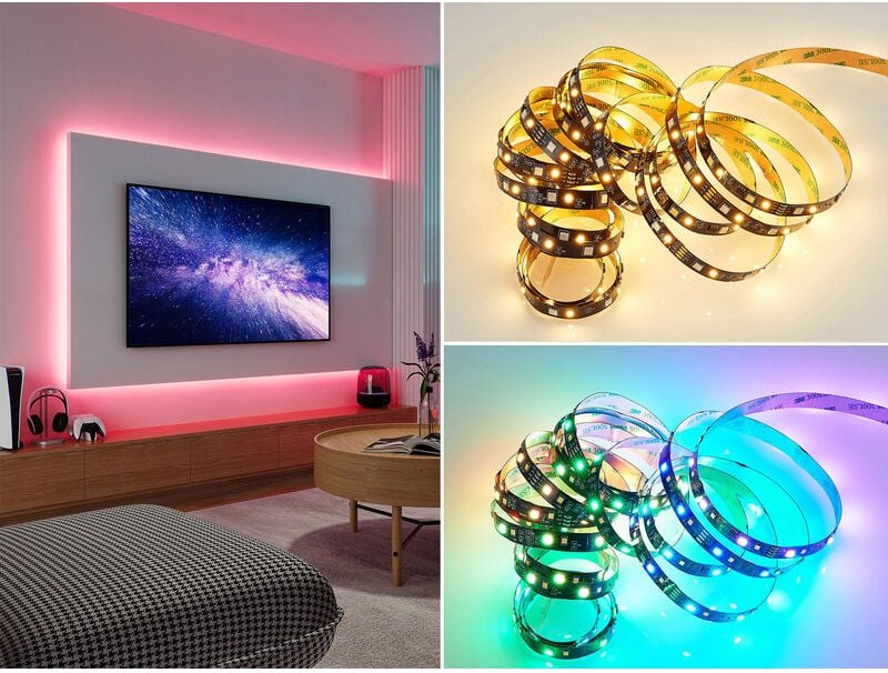 Reality Leuchten - led Streifen racer mit Fernbedienung, rgb & Sound Control Funktion - 5 Meter