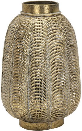 Fabrilamp - Trikala Aged Leather Tischlampe 1xe27 39x25x25cm