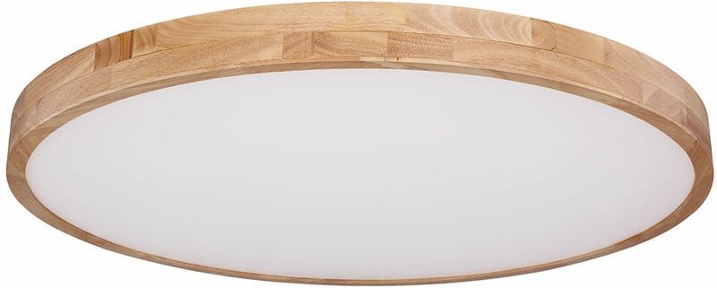 Led Holz Design Decken Leuchte Tageslicht Wohn Zimmer Fernbedienung Lampe dimmbar Globo 41745-60
