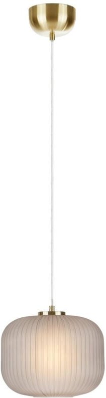 Markslojd - sober Deckenpendelleuchte 1 Globe Light Messing gebürstet, Rauch