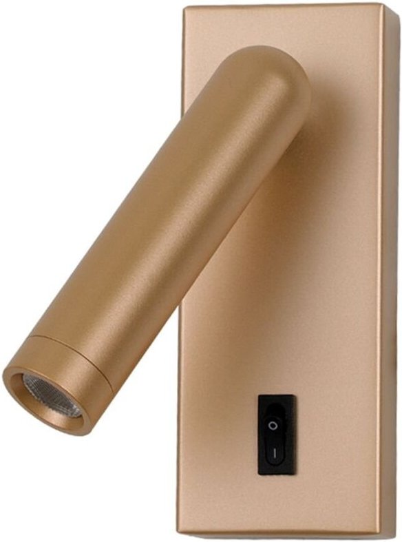 25W LED Wandleuchte mit Strahler und Schalter NOVA WL463761GD Italux