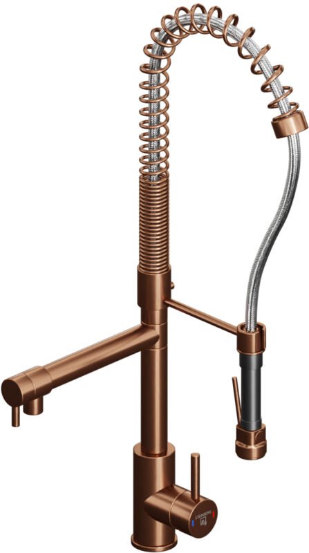 Steinberg Serie 100 Küchenarmatur, mit Handbrause, Ausladung