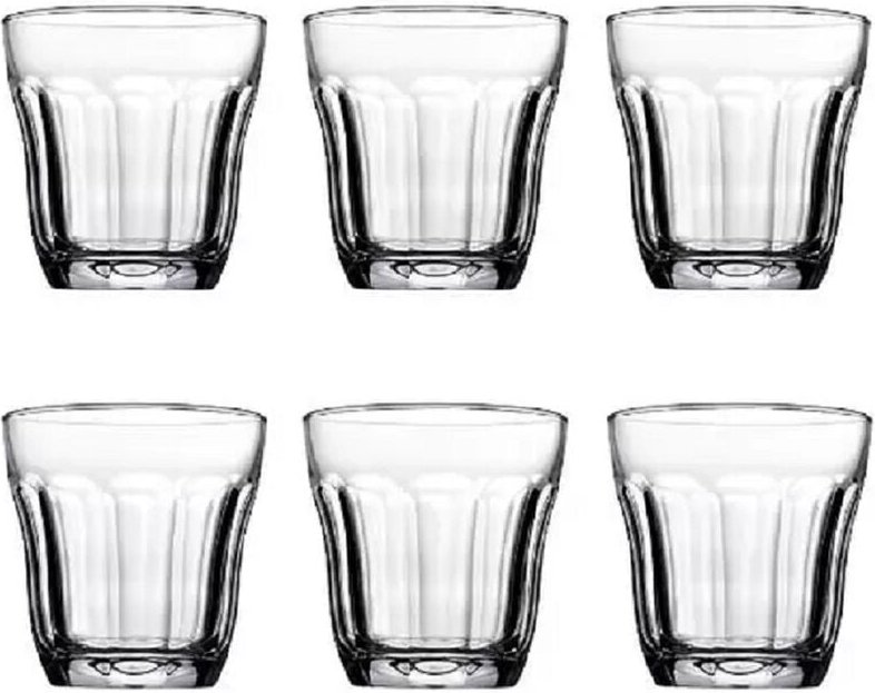 Pasabahce - 6-Teilig Likörglas Likör Bardagi Glaskelche Cordial & Likör Extra Mini-Gläser 100ML Transparent