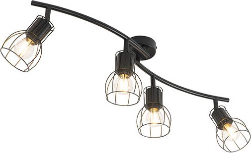 Moderne Deckenleuchte schwarz 86 cm 4-Licht - Botu