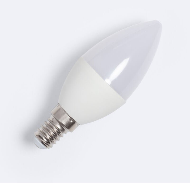 Efectoled - LED-Glühbirne 12/24V E14 5W 400 lm C37 No Flicker 6000K Kaltweiß