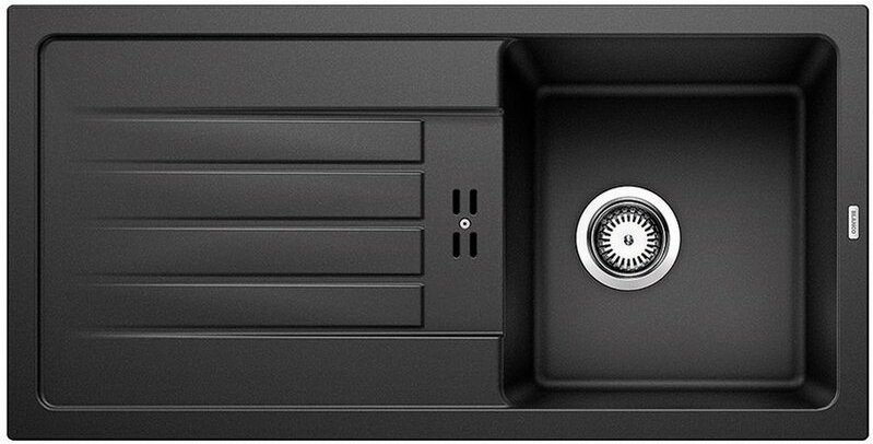 Thumbnail - Favum 45 - Silgranitspüle, 86x44 cm, Schwarz 526081 - Blanco