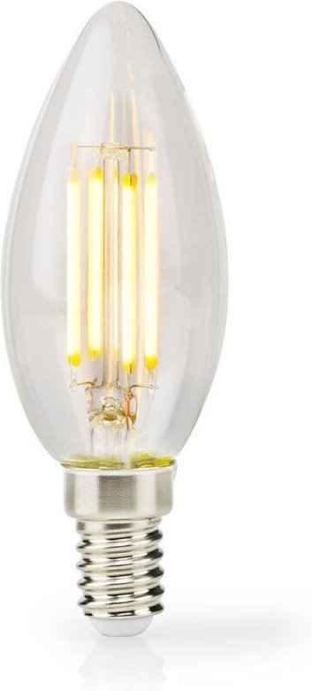 Nedis - Led lampe e14 ljus 45 w 470 lm 2700 k dimbar varm vit retrostil 1 m tydlig