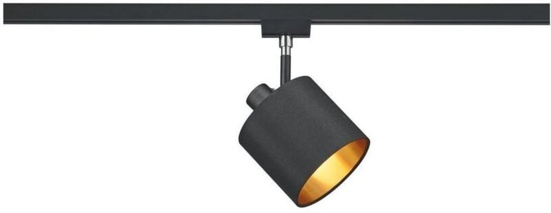 Trio - Duoline tommy spot verstellbarer lampenschirm schwarz innen gold d. 12cm 78330179