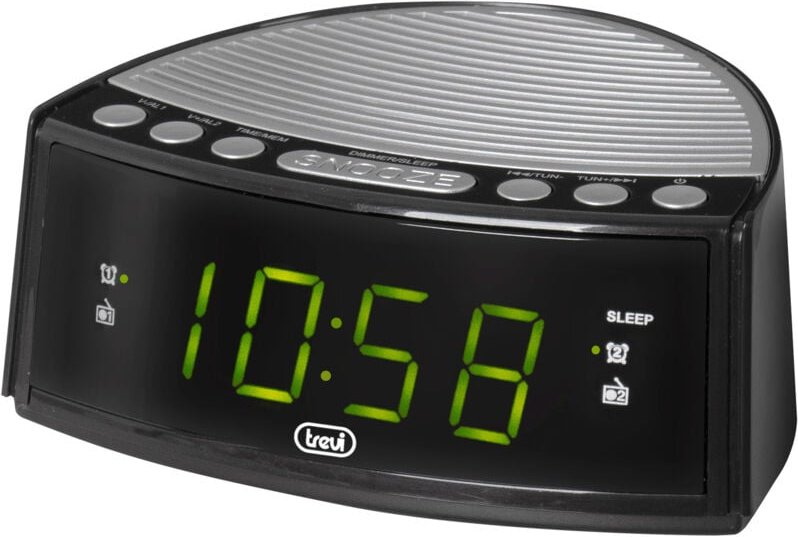 Wecker Trevi RC 846 D Schwarz/Grau