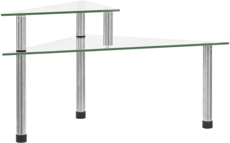 Küchenregal Transparent 49,5x35x19 cm Hartglas Vidaxl