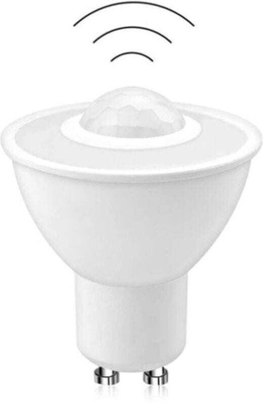 LED-Lampe, GU10-Fassung, Infrarot-Bewegungsmelderlampe, 5 W, 500 lm, für Flur/Deckenbeleuchtung, 100–240 V Wechselstrom,...