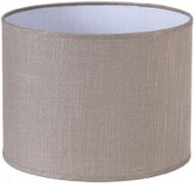 Fabrilamp - Happy E27 Zylindrischer Lampenschirm Leinen Grau 25dx25dx20h - fab 176332528