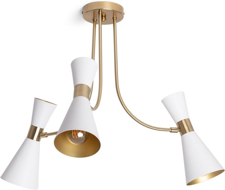 Ledkia - Deckenleuchte Aluminium 3 Strahler Jigger Weiß