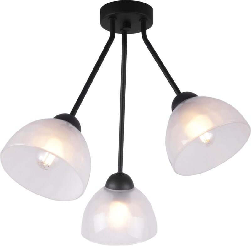 Venice Trio Deckenleuchte, Milchschirme E27