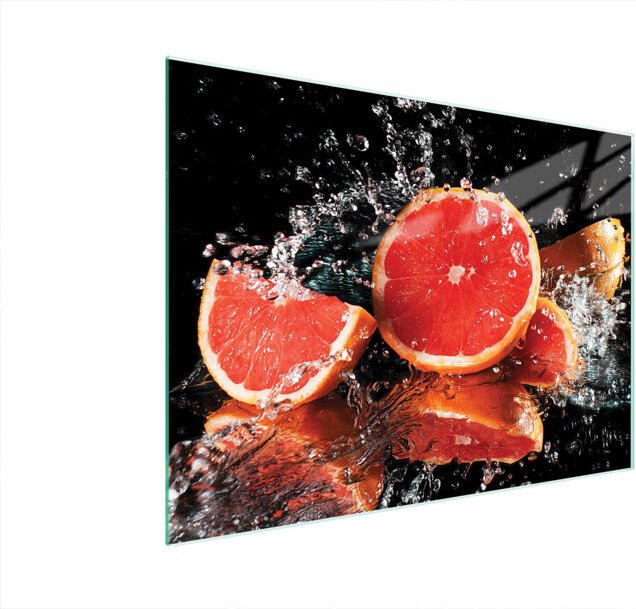 Glasschneidebrett 40x30 Grapefruit