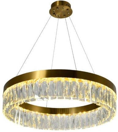 Villach - Hängelampe, runder Kristallleuchter, 60 cm