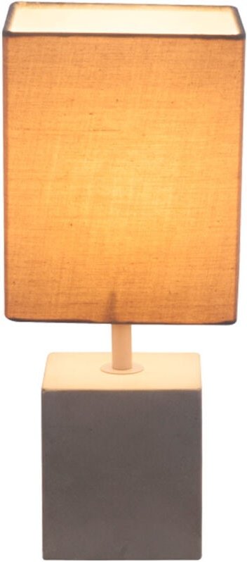 Globo Lighting - Design Nacht Schreib Tisch Leuchte Textil Lese Lampe grau Wohn Zimmer Beleuchtung