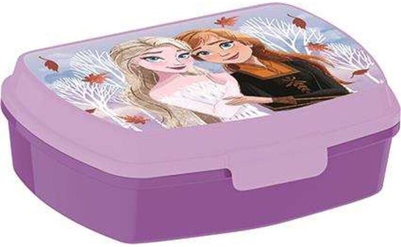 Brotdose für Sandwiches Frozen Bunt Kunststoff rechteckig