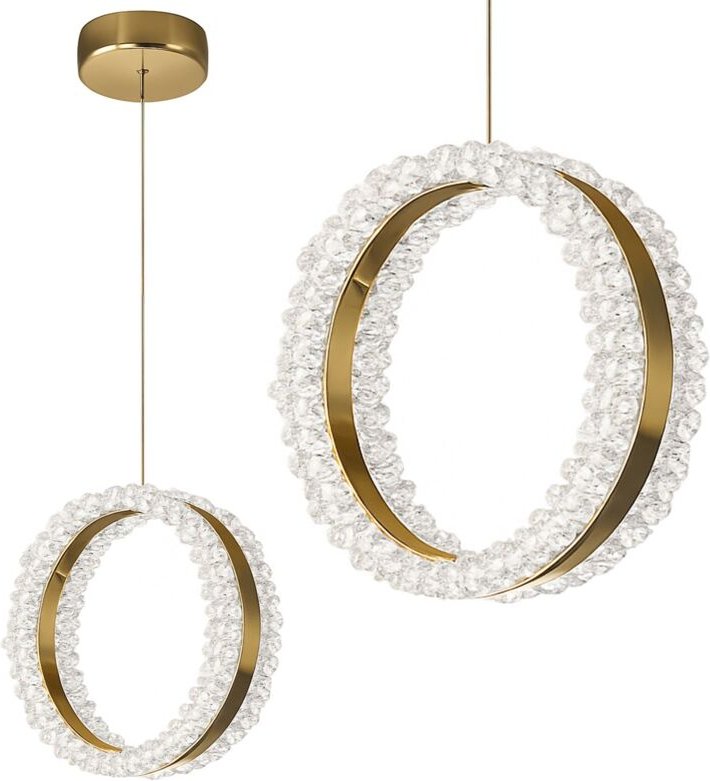 Toolight - led hängeleuchte LHJ098-CP 19 gold
